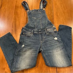 girls abercrombie jean overalls size 11/12